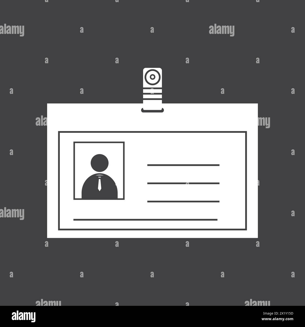 Identity card icon vector illustration symbol design Stock Vector Image ...