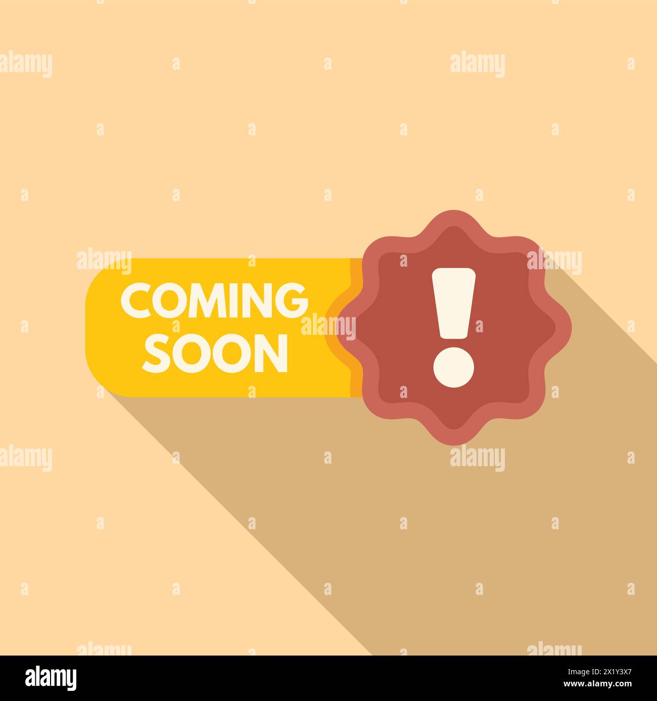 Fast coming soon icon flat vector. Urgent new brand. Commerce template ...
