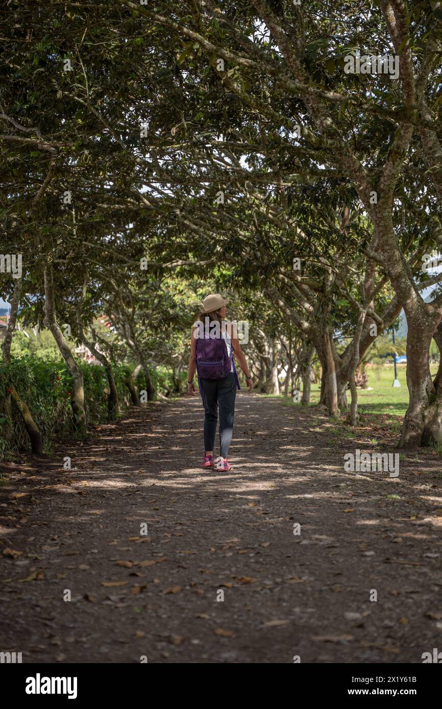 Woman traveler tourist walks hi-res stock photography and images - Alamy