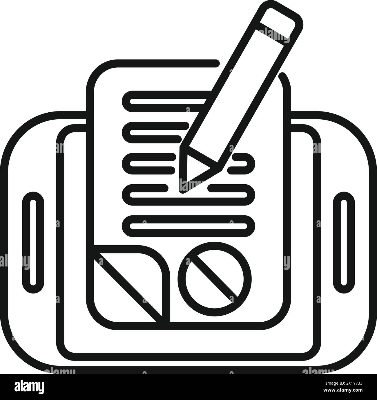 Online sign disclaimer icon outline vector. Document term. Smartphone ...