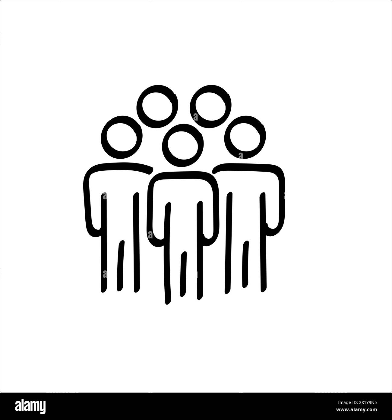flat-icon-of-group-people-vector-stock-vector-image-art-alamy
