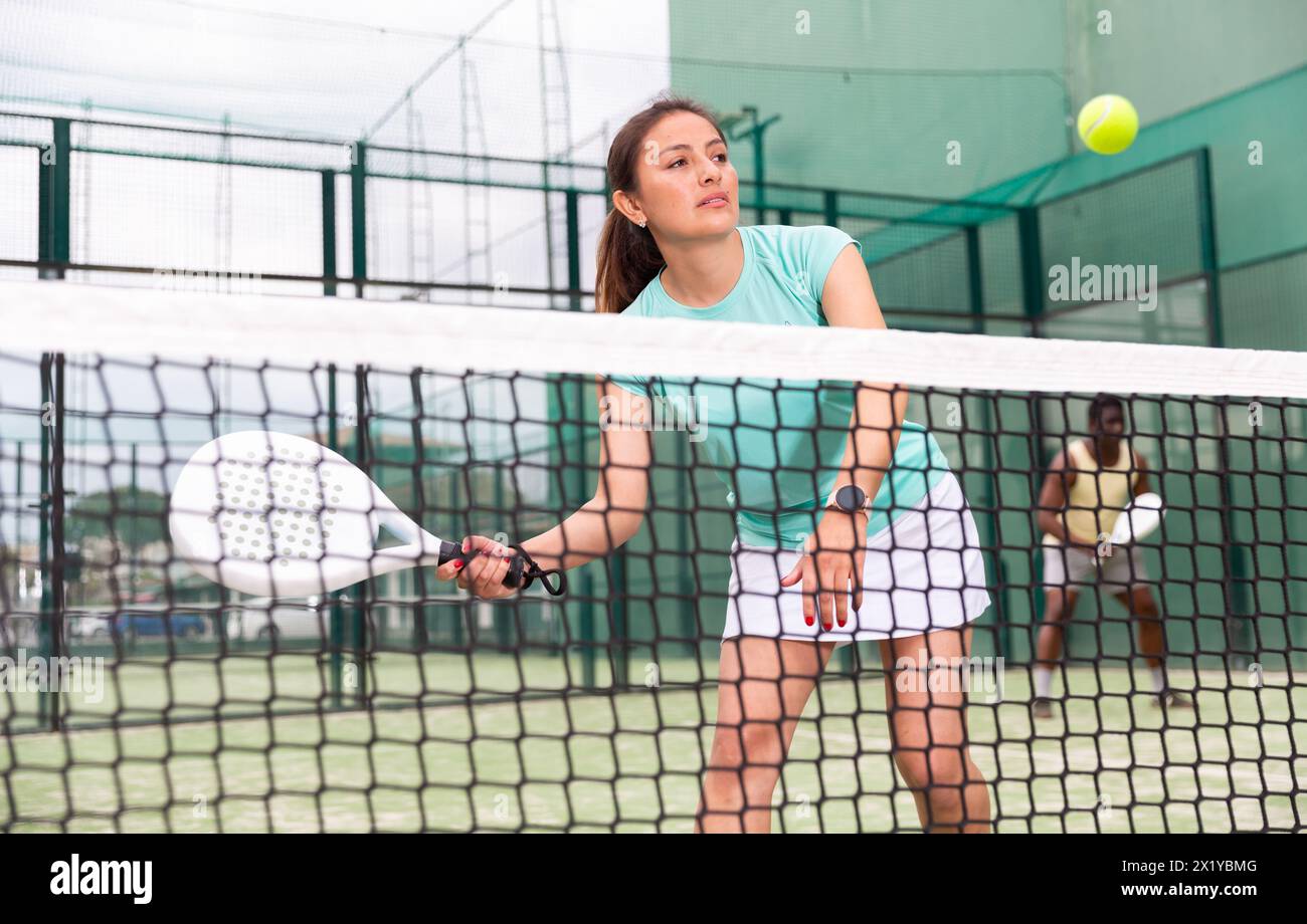 Male female padel tennis hi-res stock photography and images - Alamy