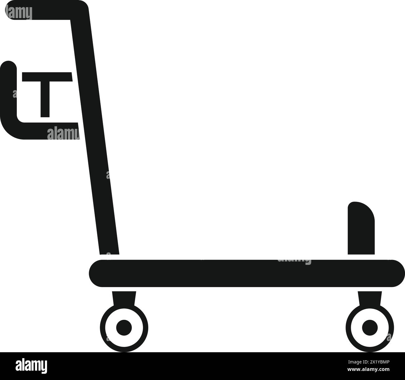 Open metal cart Stock Vector Images - Alamy