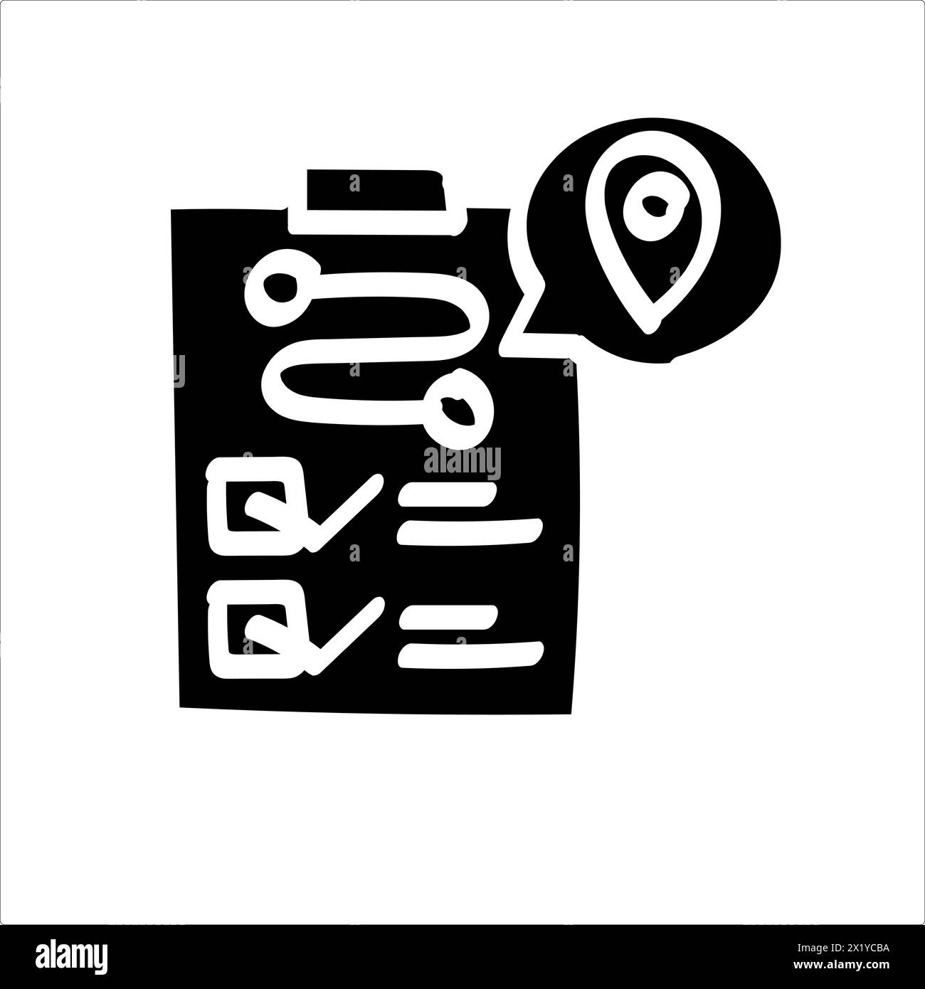 Flat icon of file notepad tracking vector1 stock vector image art