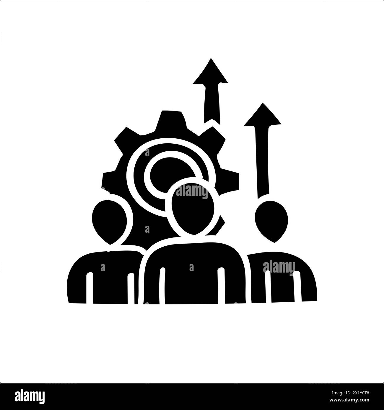 Flat icon of team vector Stock Vector Image & Art - Alamy