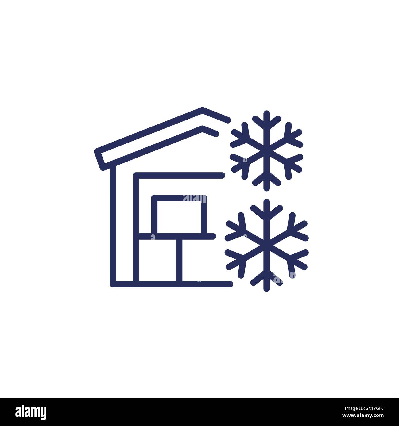 cold storage, warehouse line icon Stock Vector Image & Art Alamy