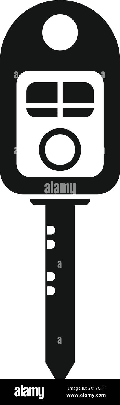 Smart alarm key icon simple vector. Vehicle electronic. Service safe ...