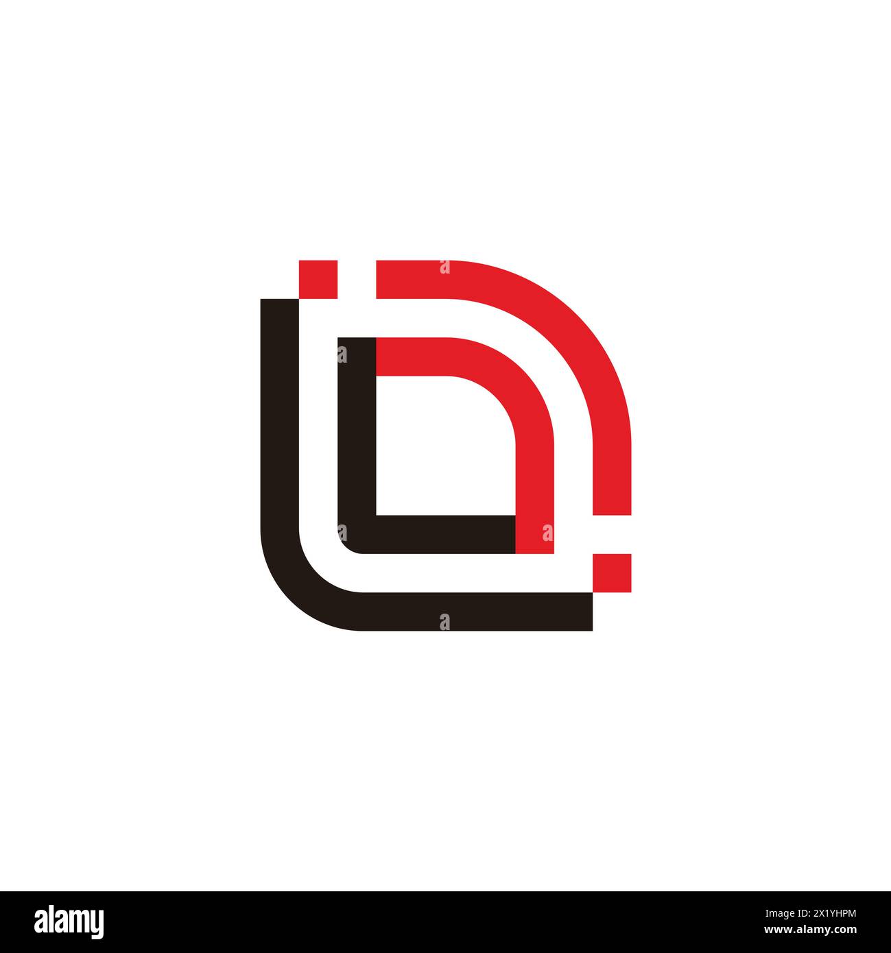 letter li stripes dots simple logo vector Stock Vector Image & Art - Alamy