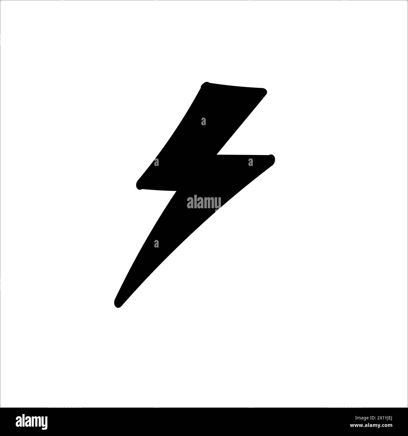 Flat icon of lightning vector Stock Vector Image & Art - Alamy