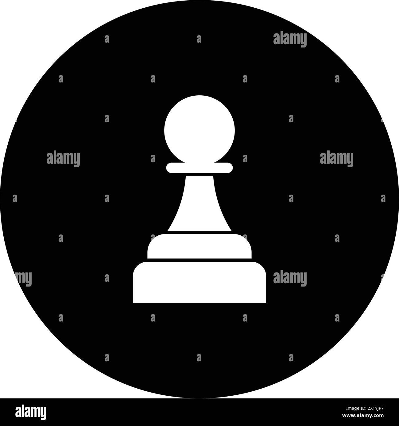 chess pawn logo vector illustration design Stock Vector