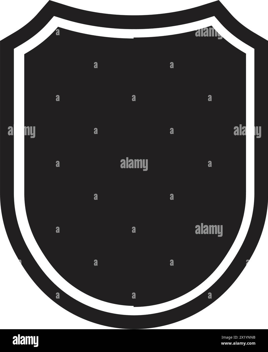 Silhouette shield check mark hi-res stock photography and images - Alamy