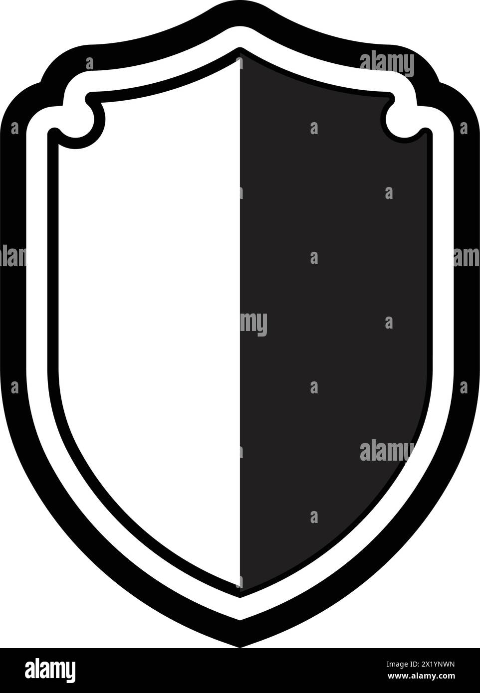 Icon symbol shield and checkmark Stock Vector Images - Alamy