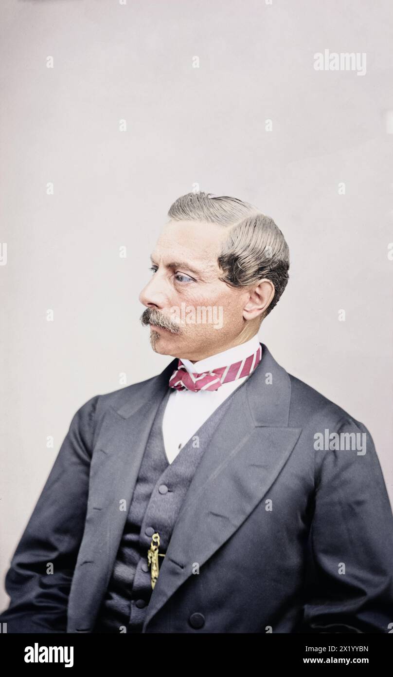 Pierre Gustave Toutant Beauregard. Between 1860 and 1870. Stock Photo