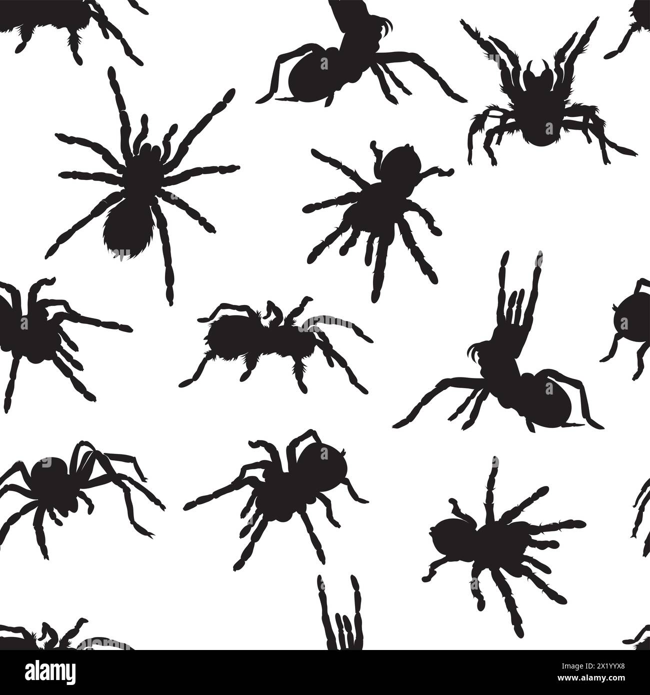 spider, tarantula, pattern, insect, danger Stock Vector