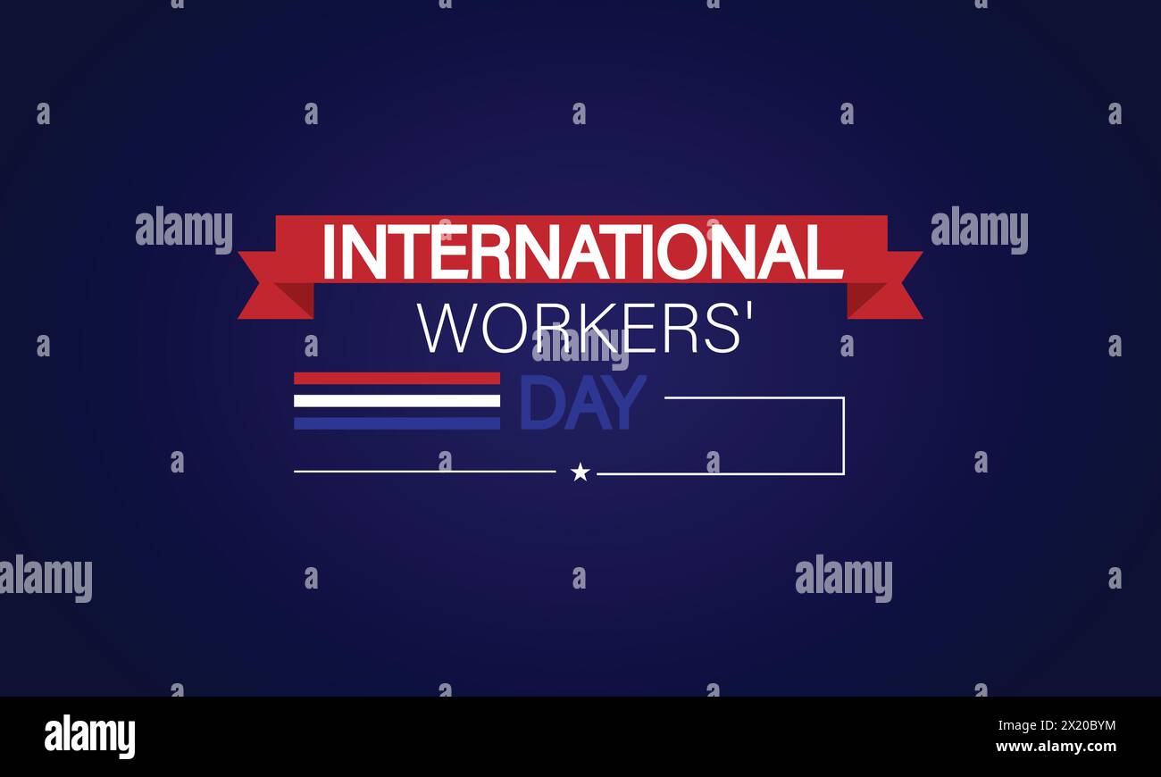 Graphic Design for International Workers Day Stock Vector
