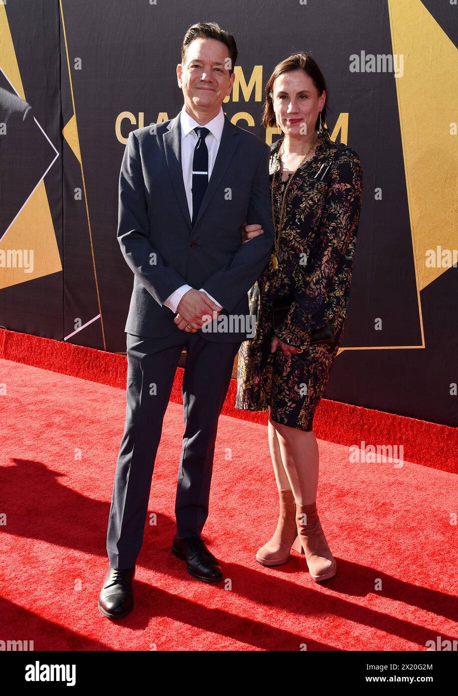 Hollywood, USA. 18th Apr, 2024. Frank Whaley and Heather Bucha arriving at The 30th Anniversary Presentation of “Pulp Fiction” as the Opening Night Film of the 2024 TCM Classic Film Festival held at the TCL Chinese Theatre in Hollywood, CA on April 18, 2024. © Janet Gough/AFF-USA.COM Credit: AFF/Alamy Live News Stock Photo