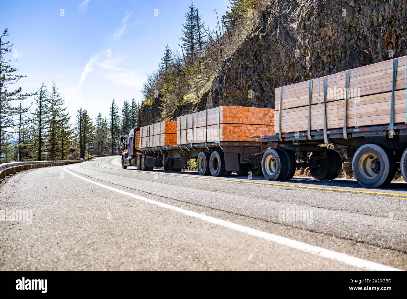 Industrial carrier black big rig semi-truck tractor with extended cab ...
