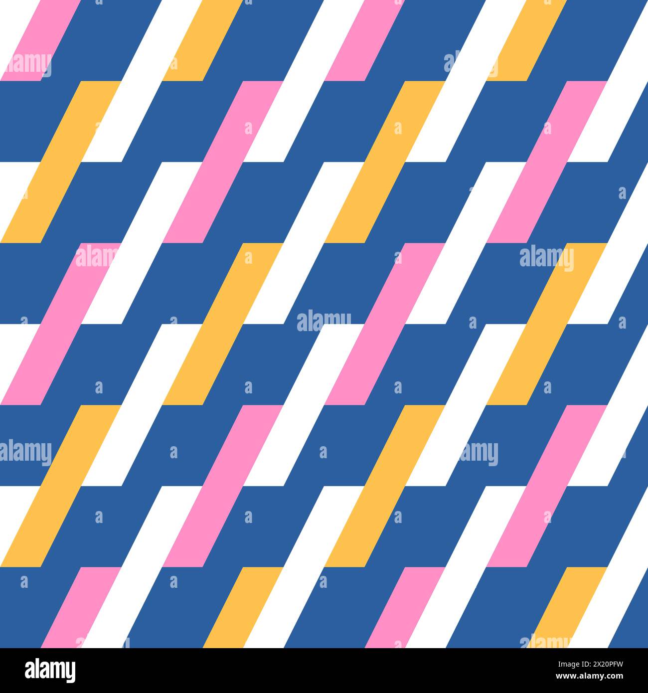 Vector geometric abstract seamless pattern. Modern vector seamless patterns. Trendy vector texture. Stock Vector