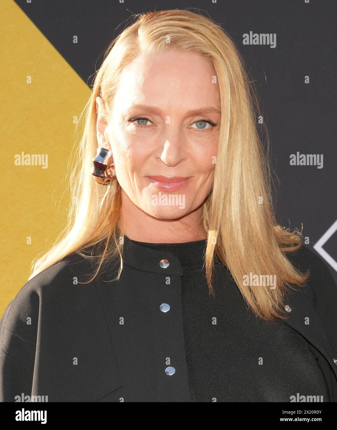 Los Angeles, USA. 18th Apr, 2024. Uma Thurman arrives at the 2024 TCM Classic Film Festival Opening Night of PULP FICTION held at the TCL Chinese Theatre in Hollywood, CA on Thursday, ?April 18, 2024. (Photo By Sthanlee B. Mirador/Sipa USA) Credit: Sipa USA/Alamy Live News Stock Photo