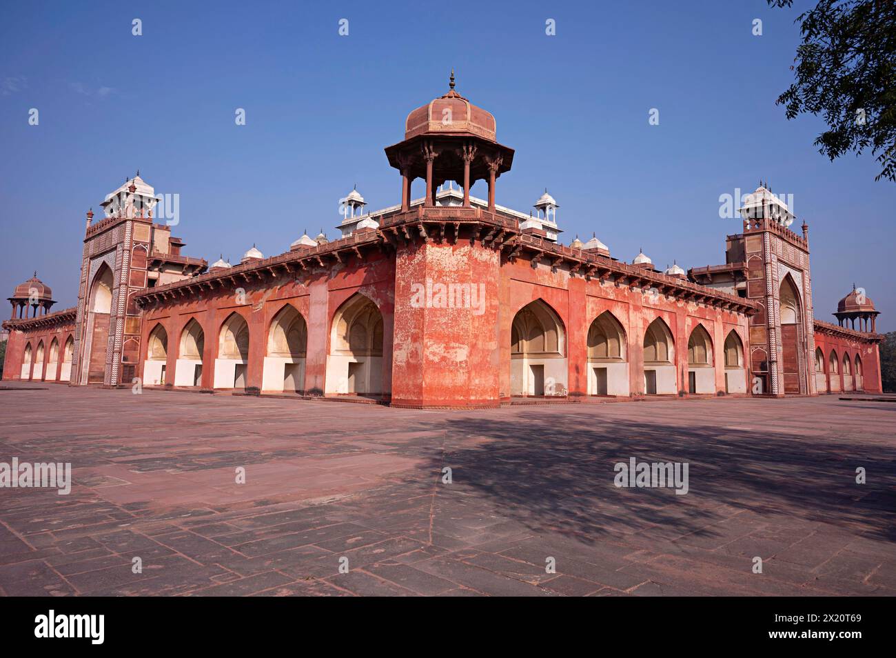 Akbar's Tomb, Sikandra, Agra, Uttar Pradesh, India Stock Photo