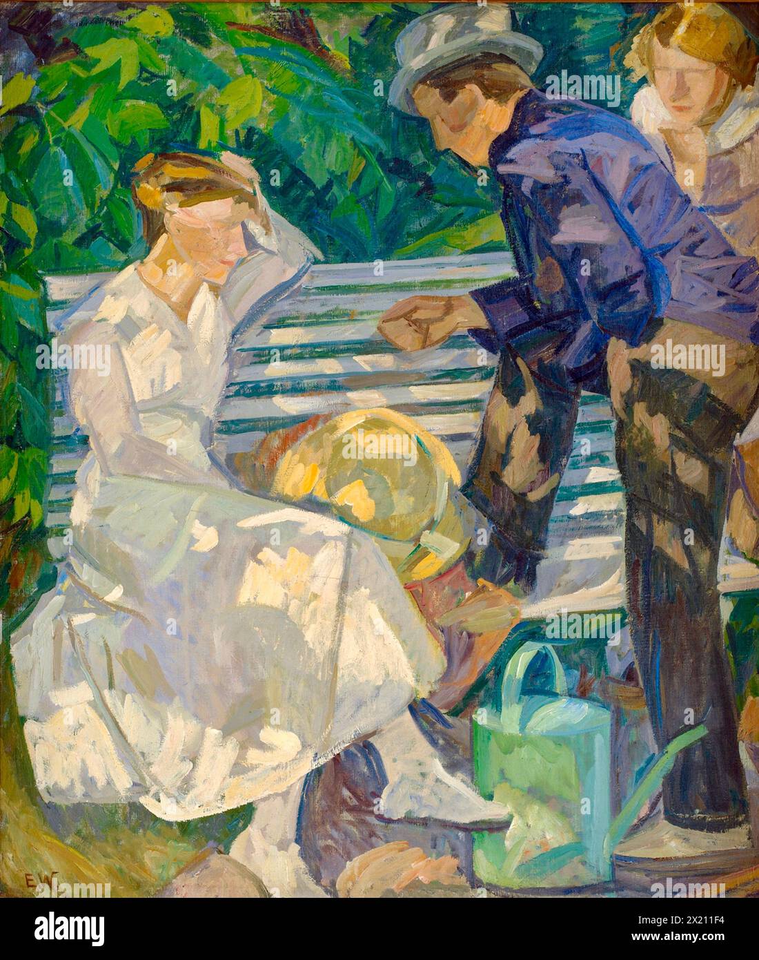 Edvard Weie - In the Vicars Garden - 1916-1917 Stock Photo