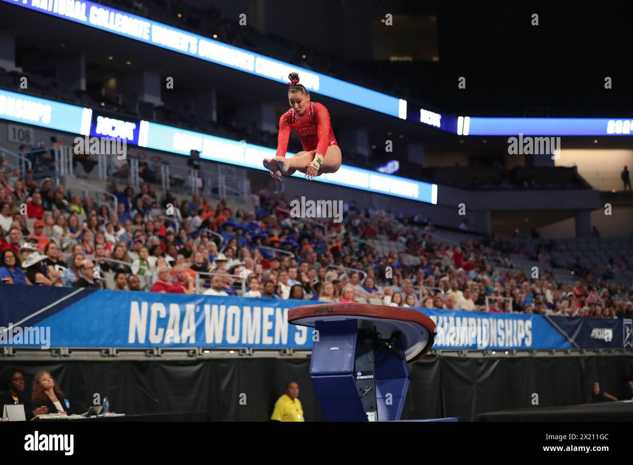 April 18, 2024, Fort Worth, Texas, USA: University of Utah gymnast ...