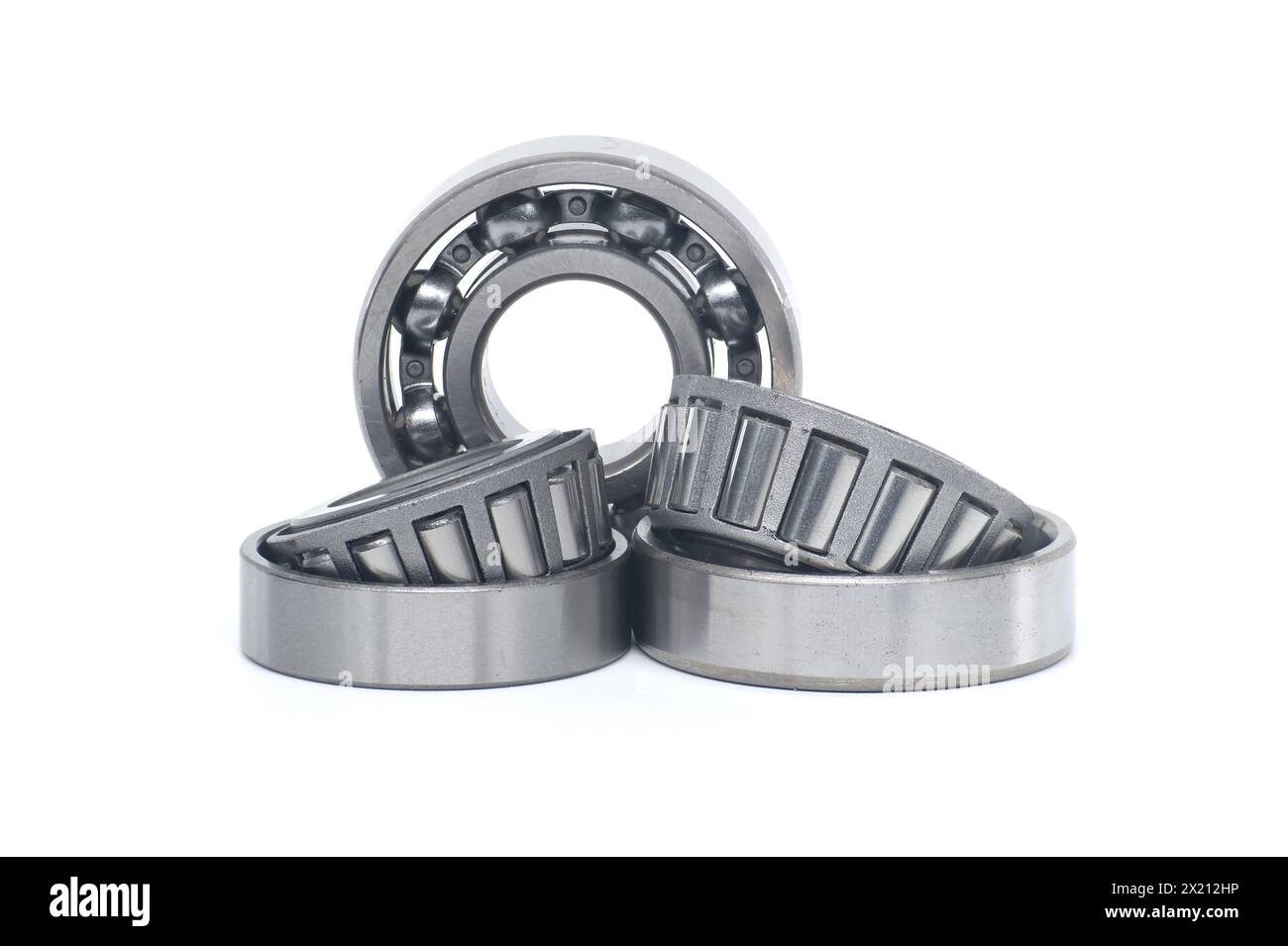 Single row tapered roller bearings and deep groove ball bearing without