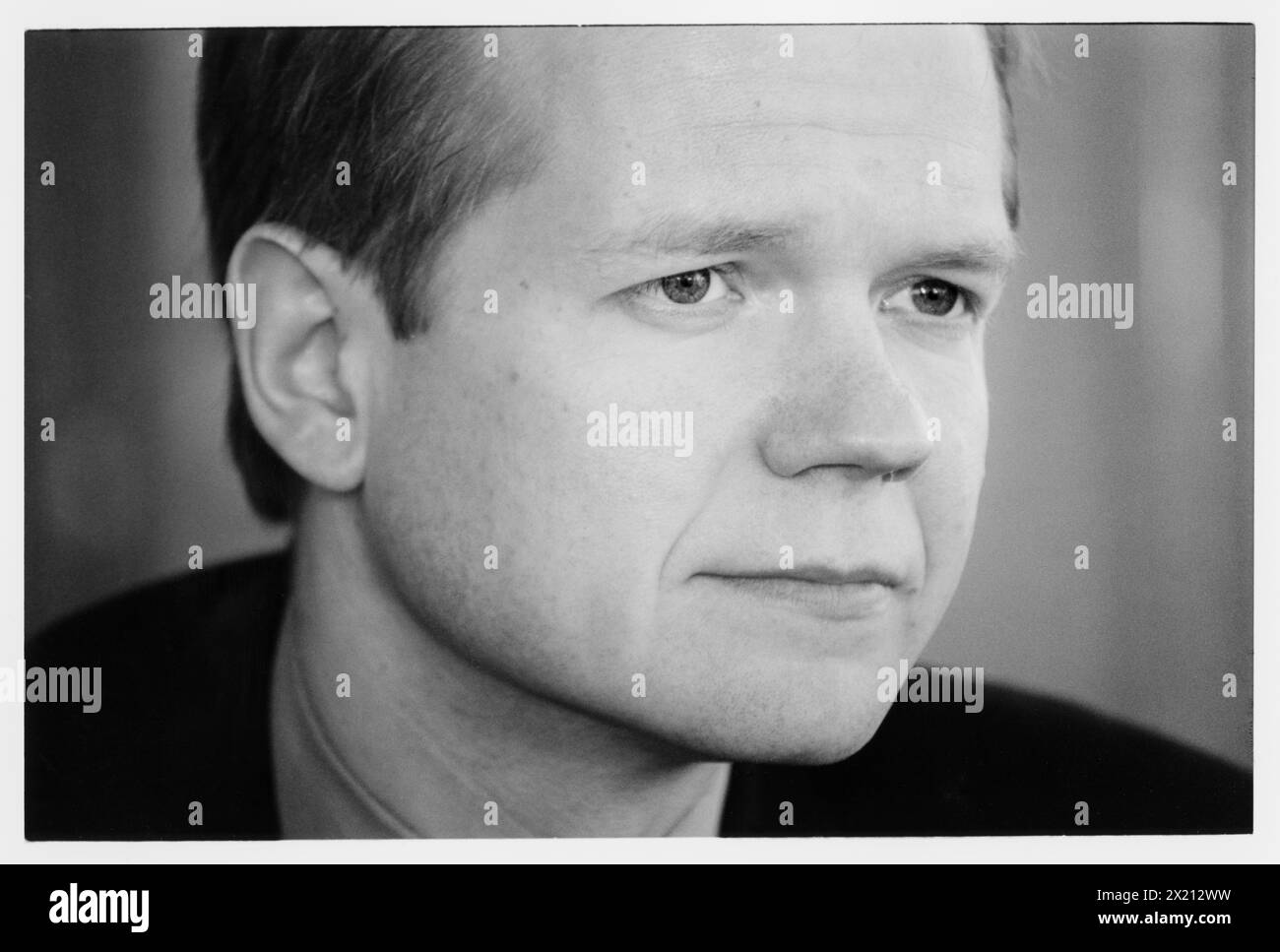 WILLIAM HAGUE, PORTRAIT, 1997: Welsh Minster – later Shadow Conservative Leader – William Hague during the General Election 1997 campaign in Cardiff Bay, Wales, UK on 10 April 1997. He was elected Tory leader in June 1997 at 36 after the election defeat. Photo: Rob Watkins. INFO: William Hague, a British politician and former leader of the Conservative Party, rose to prominence in the 1990s. He lost the 2001 General Election to Tony Blair but served as Member of Parliament and held various cabinet positions, displaying eloquence and leadership during his tenure in government. Stock Photo