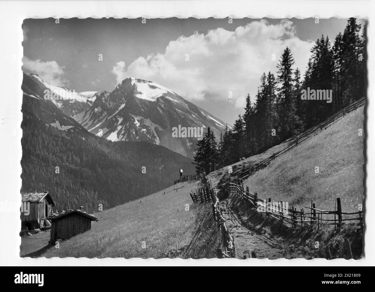 Tuxer alps Black and White Stock Photos & Images - Alamy