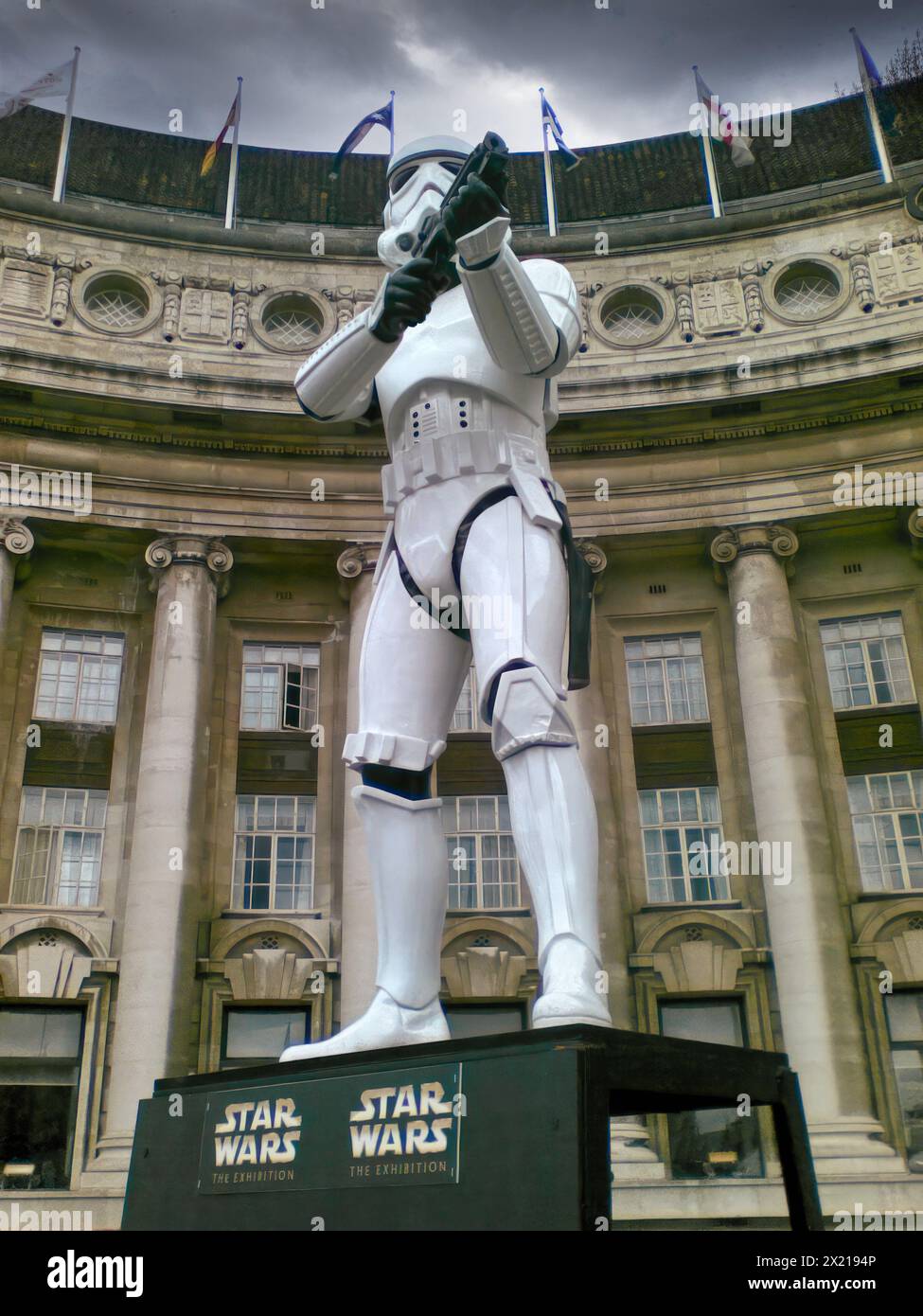 Storm Trooper - Star Wars the Exhibition, London, July. 2007 Stock Photo