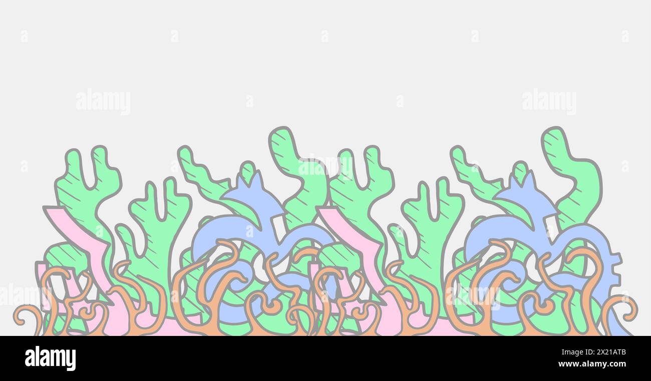 Color algae Stock Vector