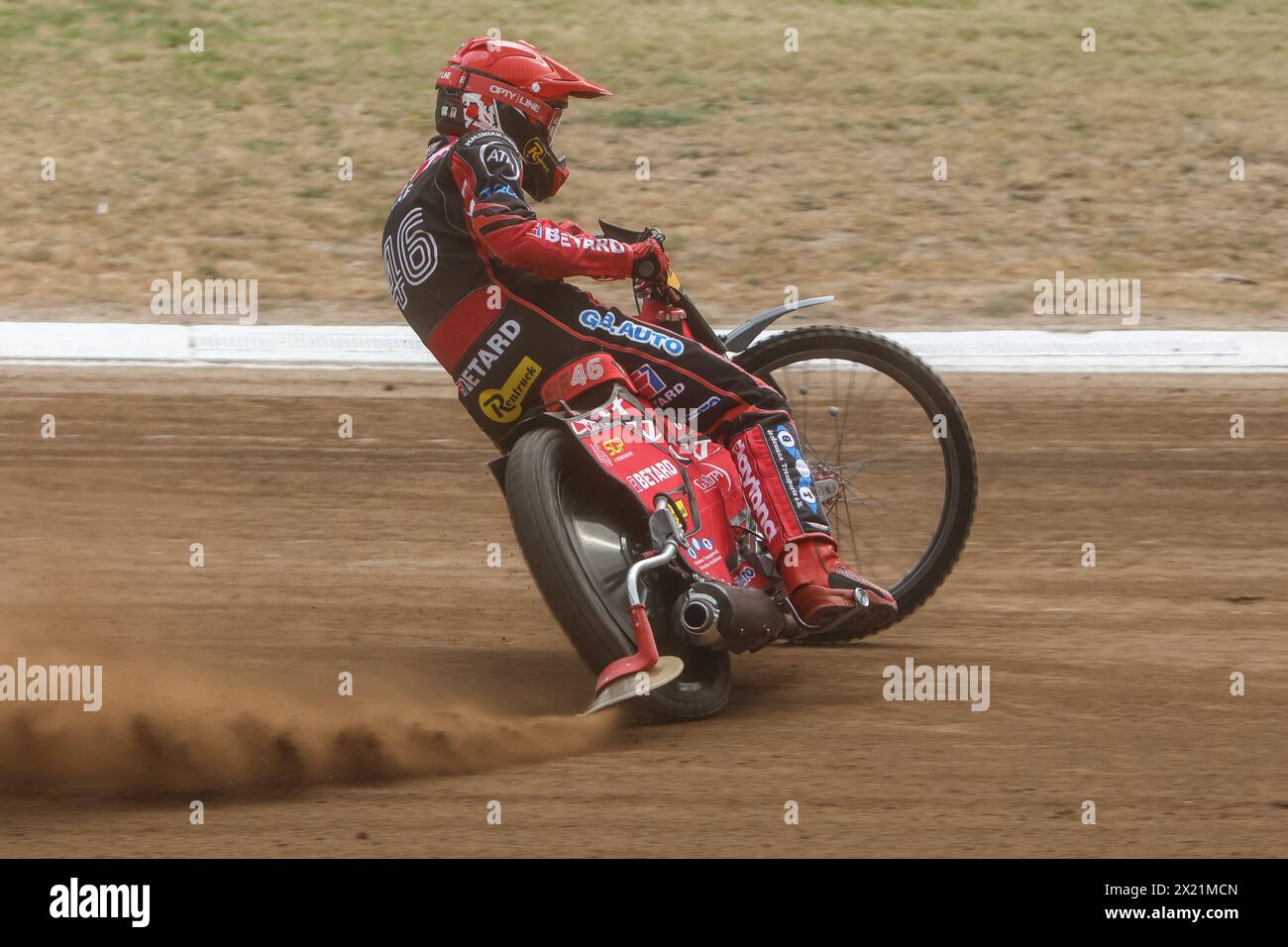 09.30.2023 Torun, Poland, 2023 DeWalt FIM Speedway Grand Prix of Poland - Torun Training op: Max Fricke Stock Photo