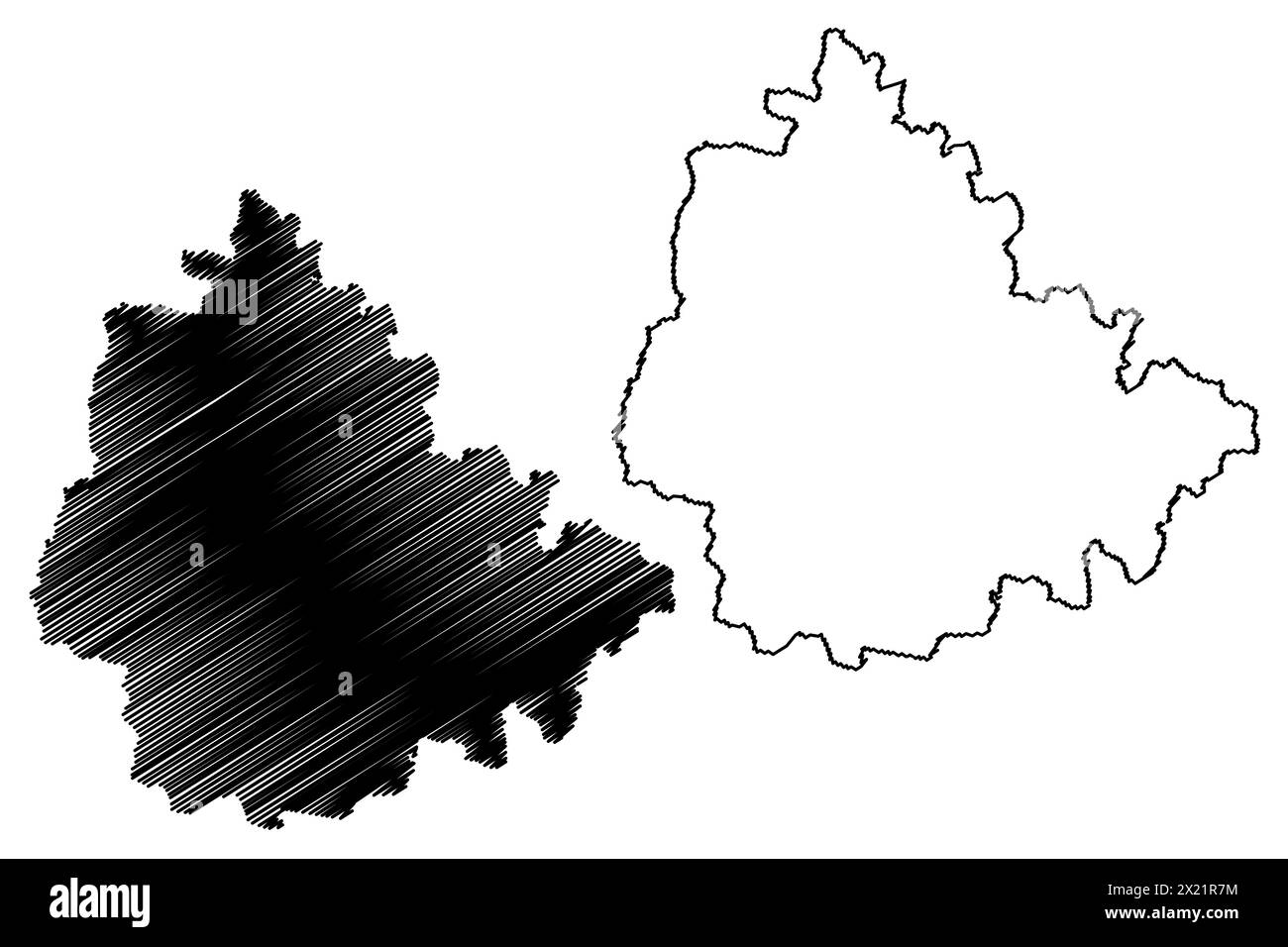 North Region of Australia, Queensland state) map