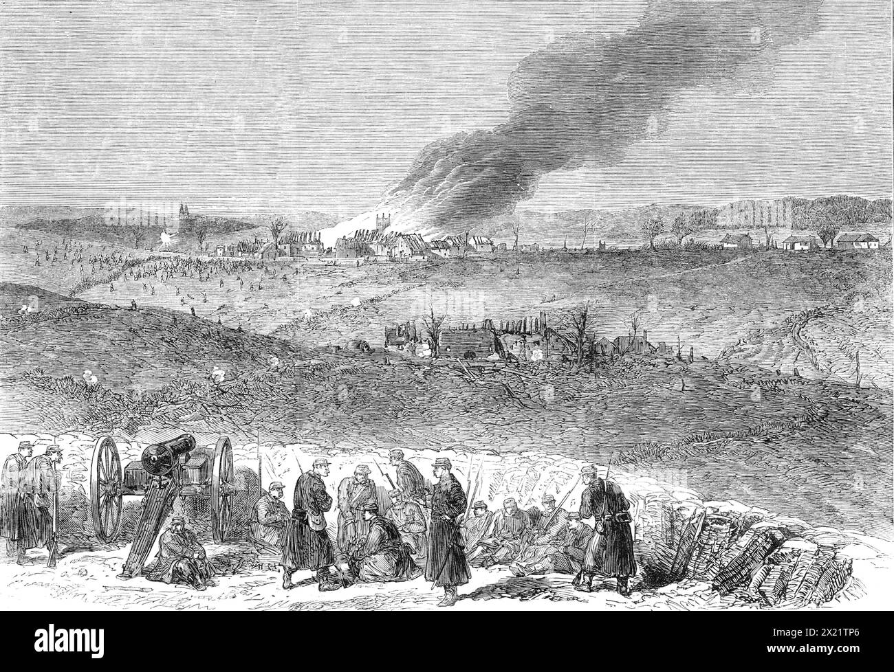 The War in Denmark Repulse of the Prussians on March 28, viewed from