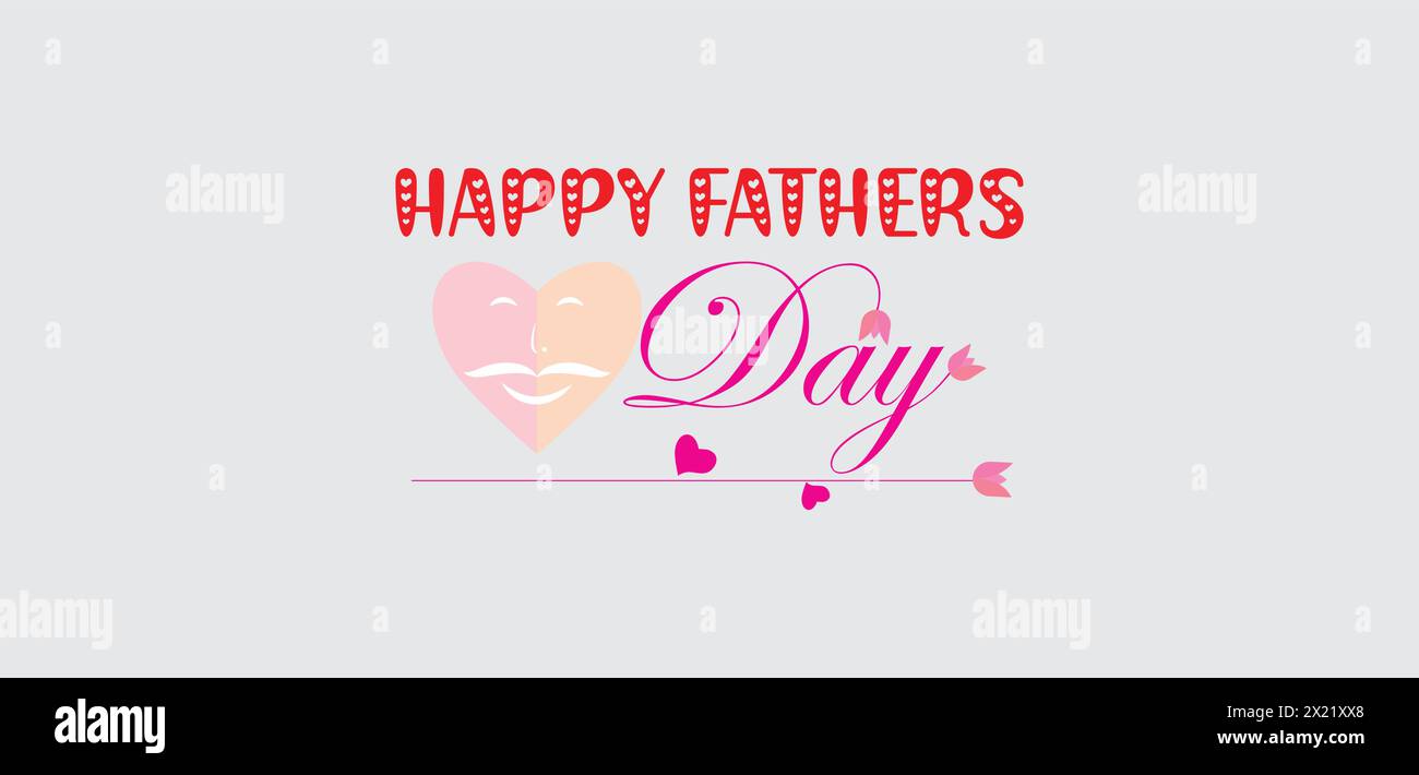Sleek and Stylish Celebrate Father's Day with Modern Design Stock Vector