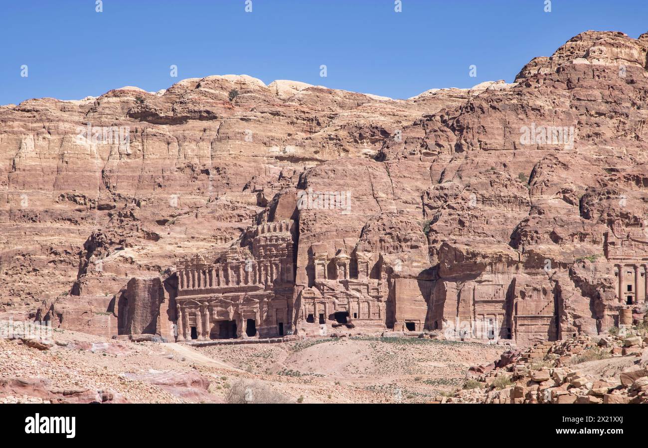 spectacular homes and tombs carved in the rock in the ancient city of ...