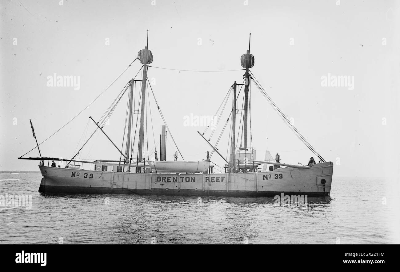 Light ship, 1914. Stock Photo