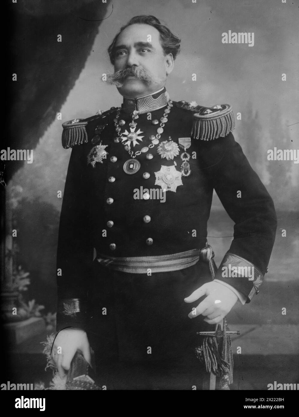 Gen. Machado of Portugal, in uniform, 1915. Stock Photo
