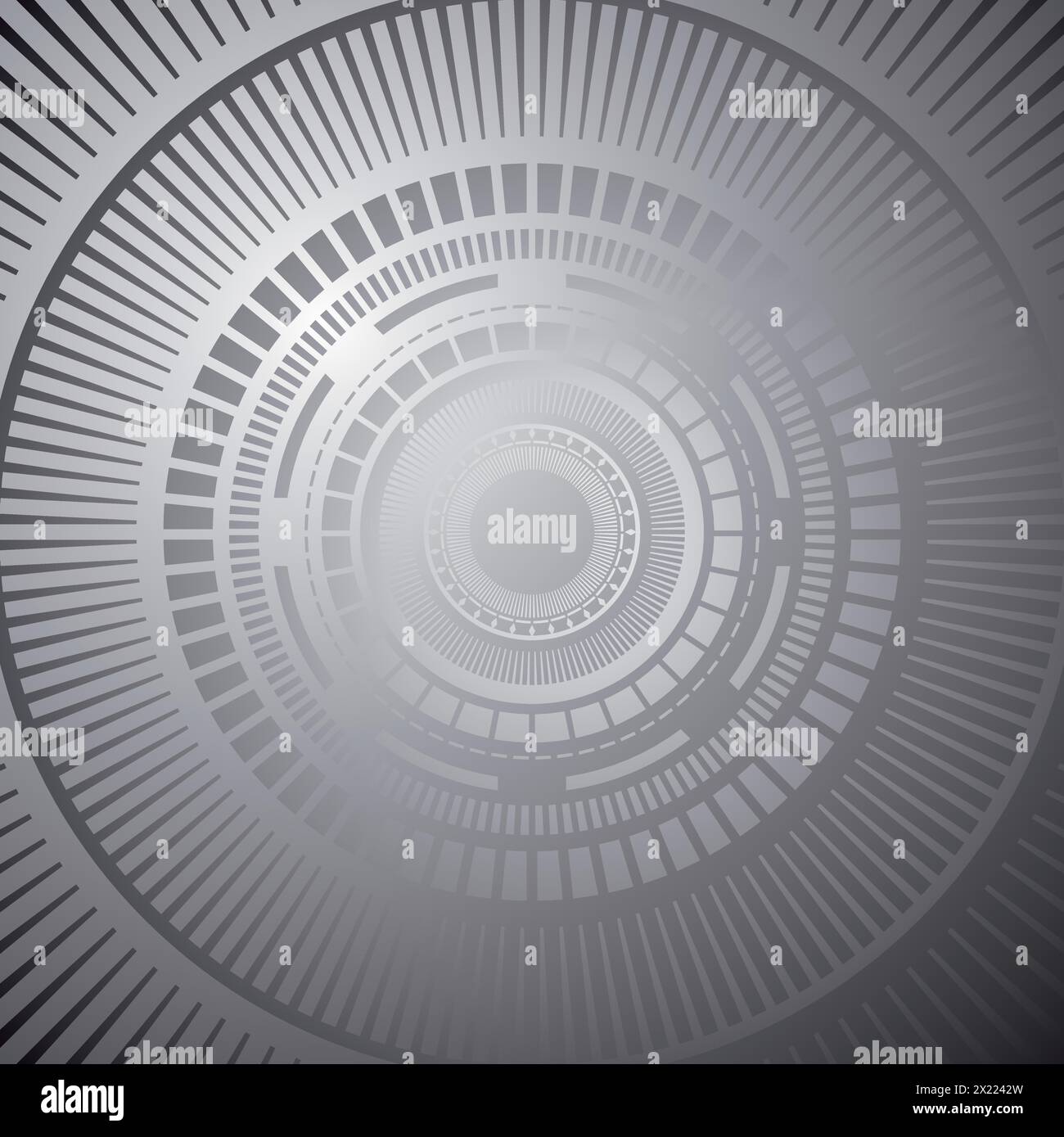 circle metal art background Stock Vector