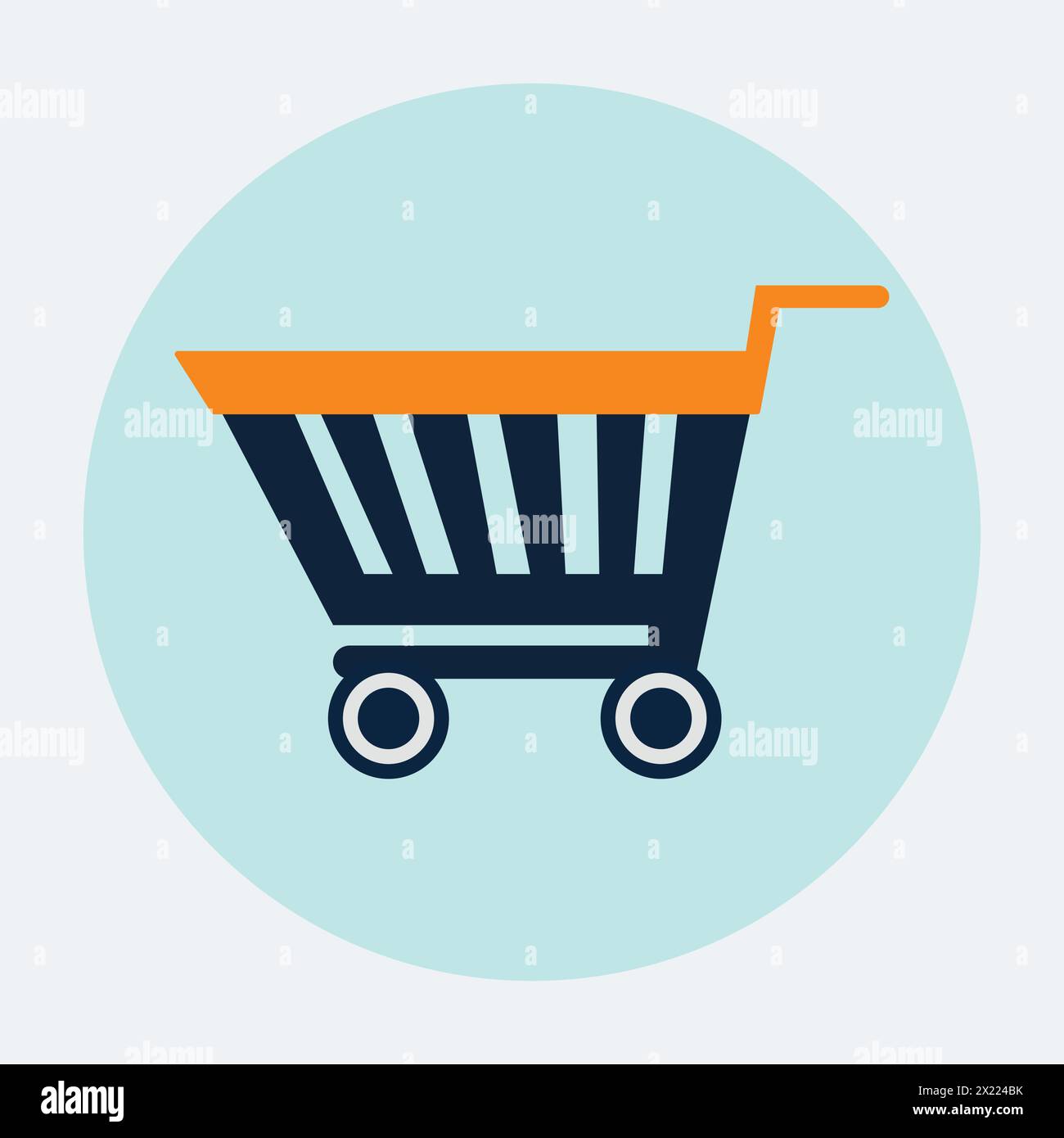 Shopping cart icon. Flat design style eps 10 vector illustration Stock ...
