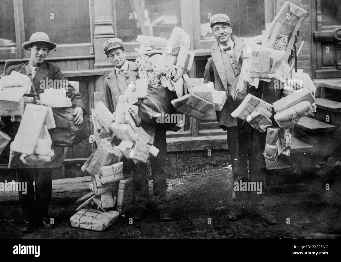 Christmas Mail, between c1910 and c1915. Stock Photo