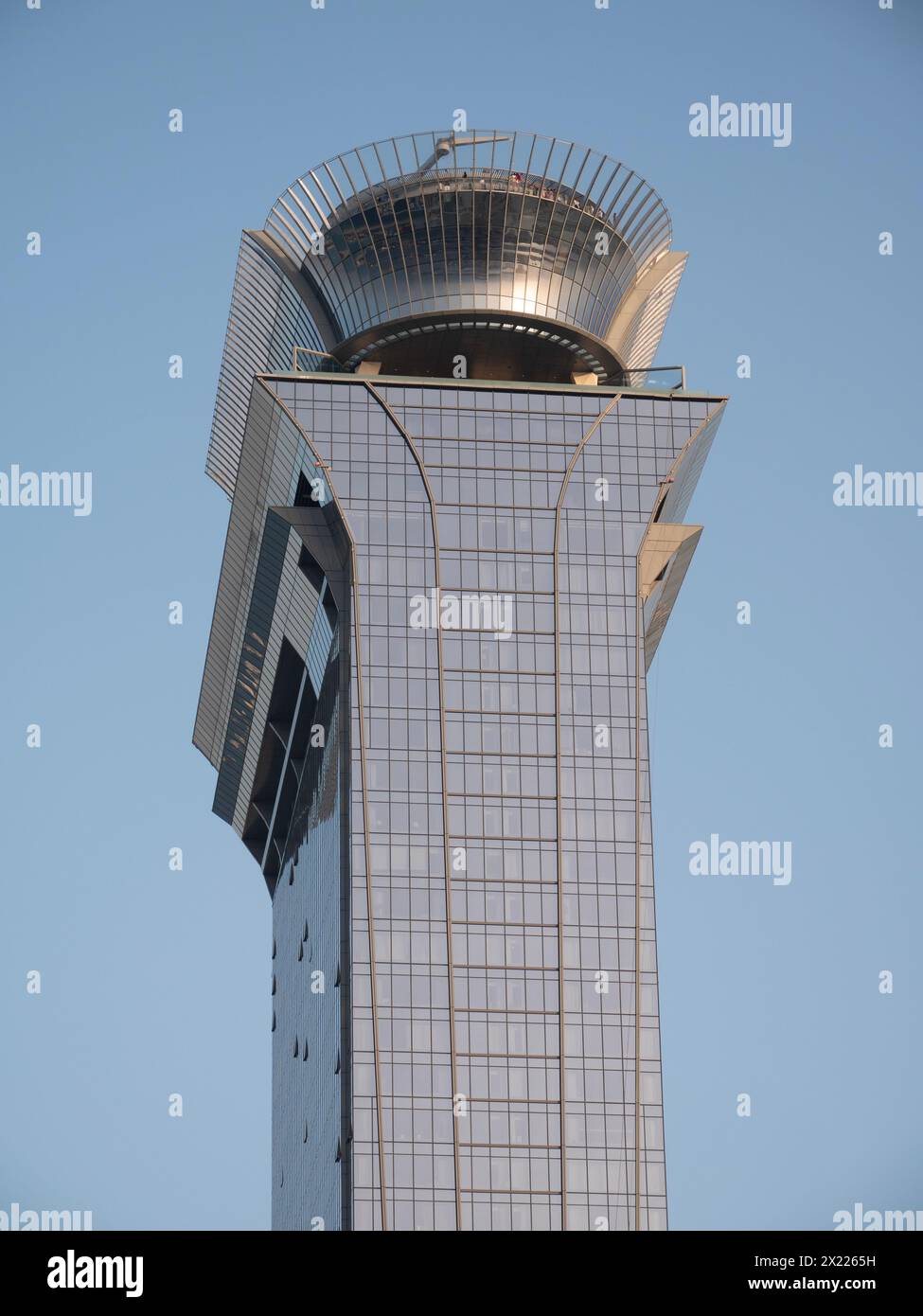 The Palm Tower, 52 storey mixed use skyscraper  in Palm Jumeirah, Dubai, UAE, United Arab Emirates Stock Photo