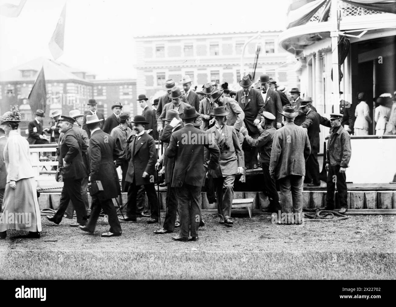 German Doctors at Ellis Island, 1912. Stock Photo