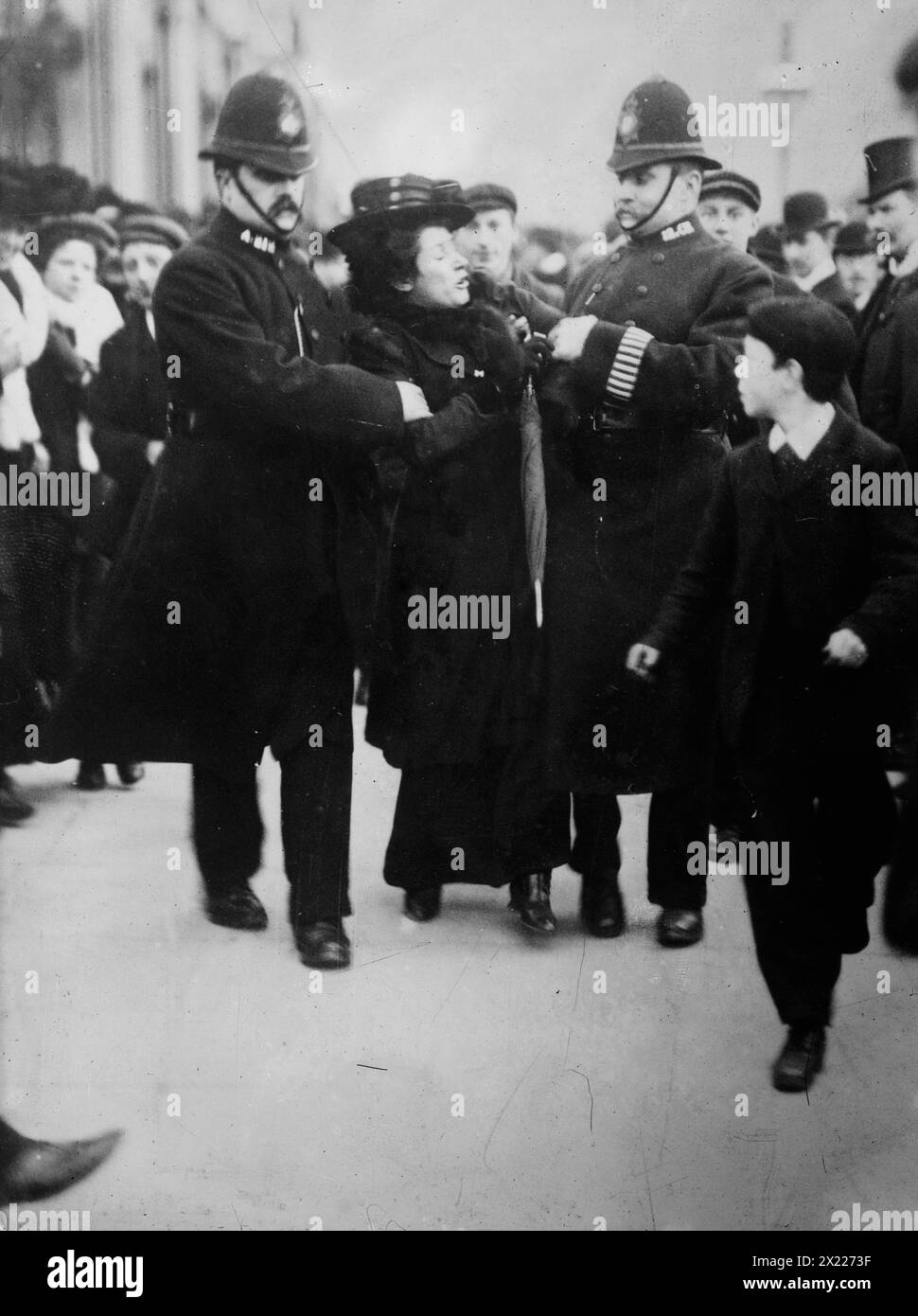 London - arrest of a suffragette, between c1910 and c1915. Stock Photo