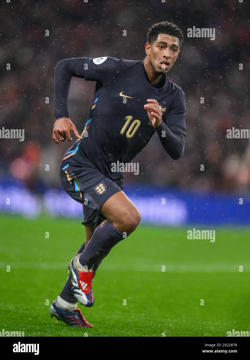 26 Mar 2024 - England v Belgium - International Friendly - Wembley Stadium. England's Jude Bellingham in action against Belgium.  Picture : Mark Pain / Alamy Live News Stock Photo