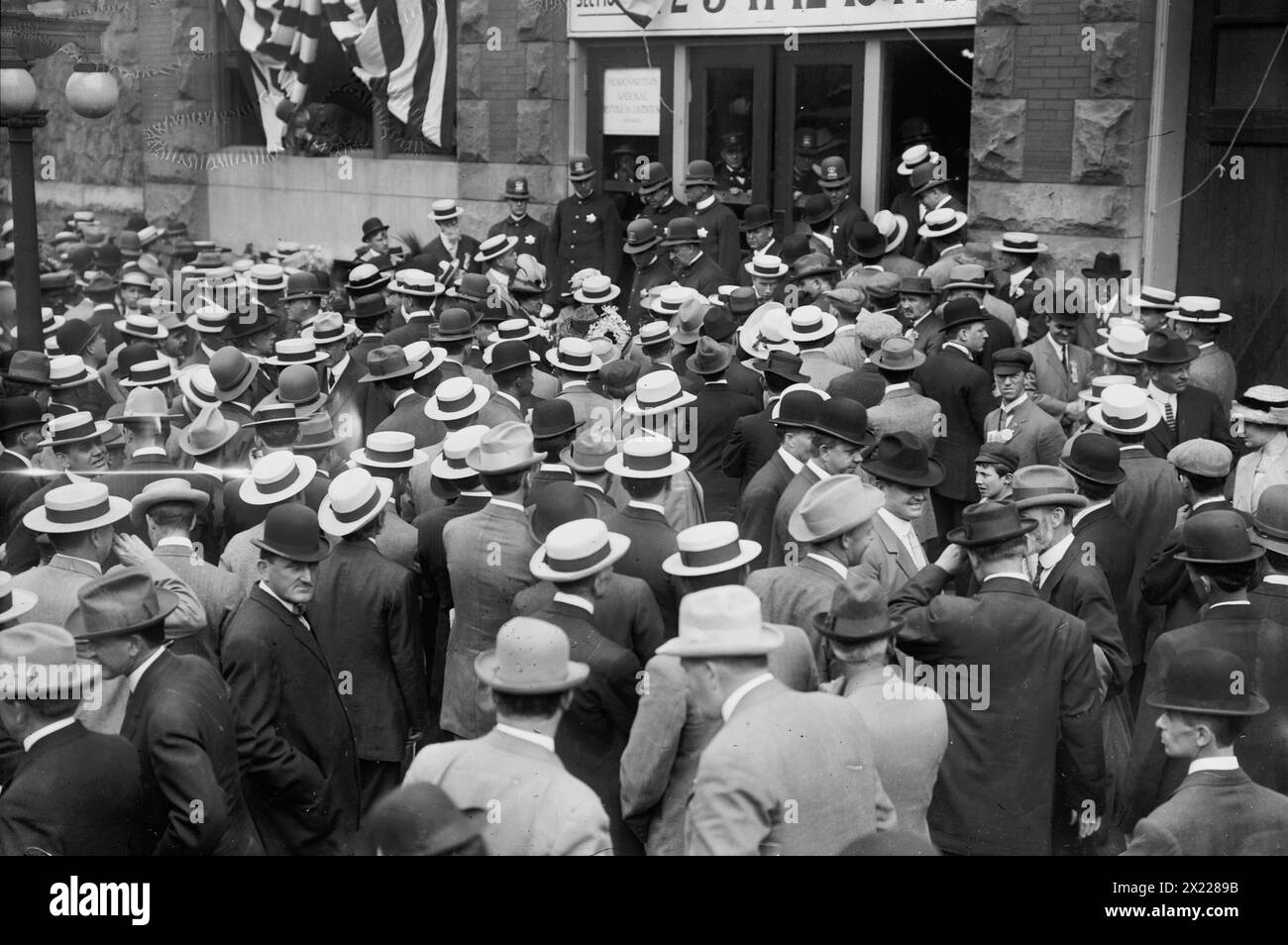 Entrance to Convention Hall, 1912. 1912 Republican National Convention