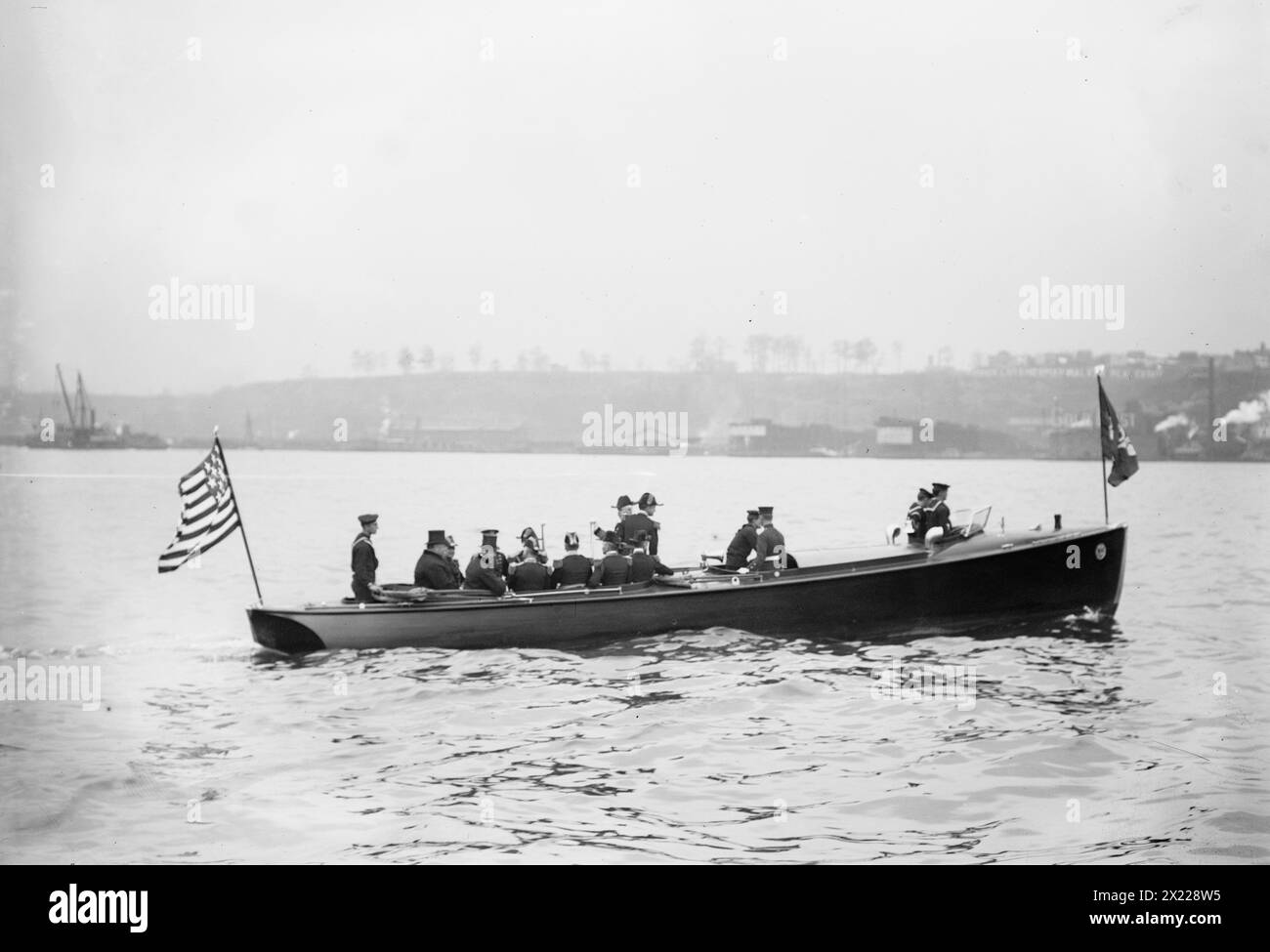 Taft at Naval Review 10/14/12, 1912. Shows President William Howard ...