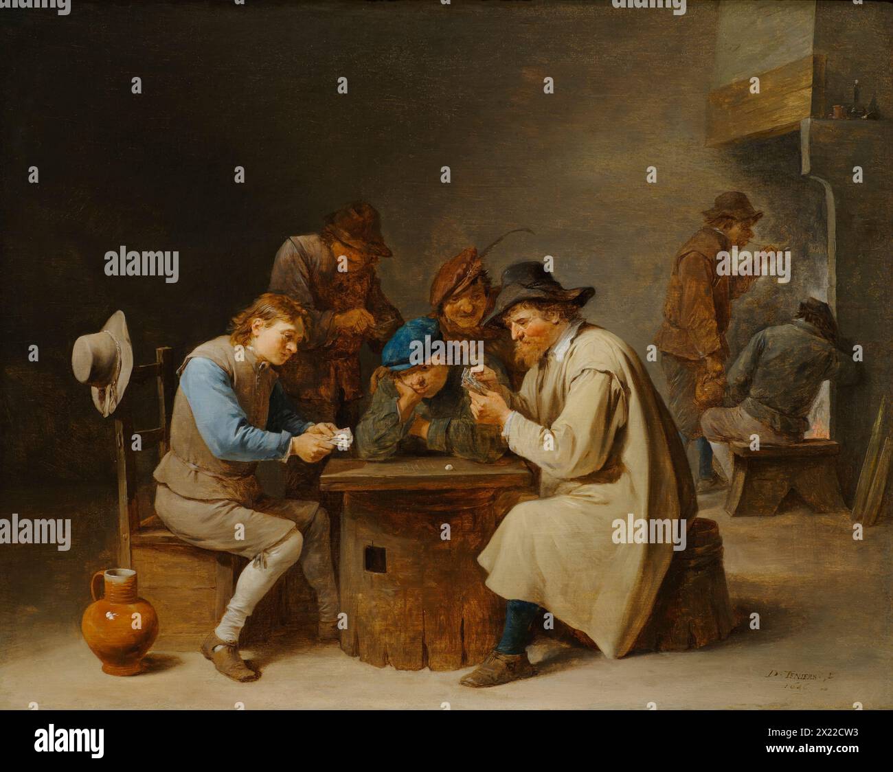 The Card Players, 1646 Stock Photo - Alamy