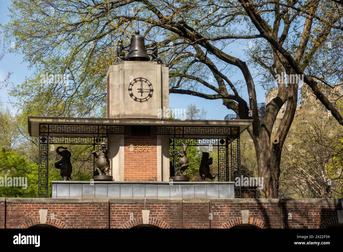 Delacorte Clock is one of the most beloved monuments in Central Park, New York City, USA  2024 Stock Photo