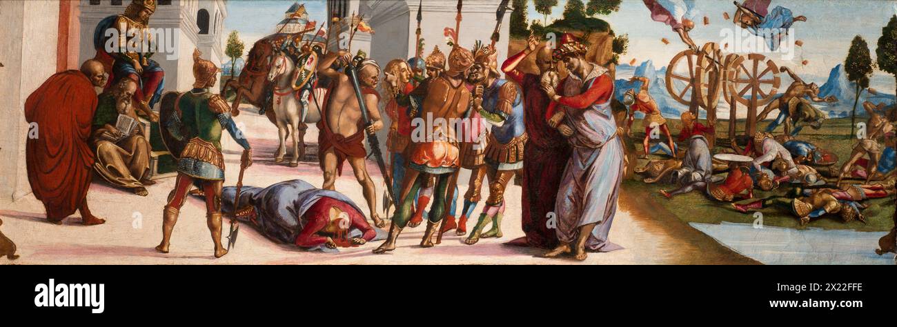 The Martyrdom Of Saint Catherine Of Alexandria, c1490. Three episodes ...